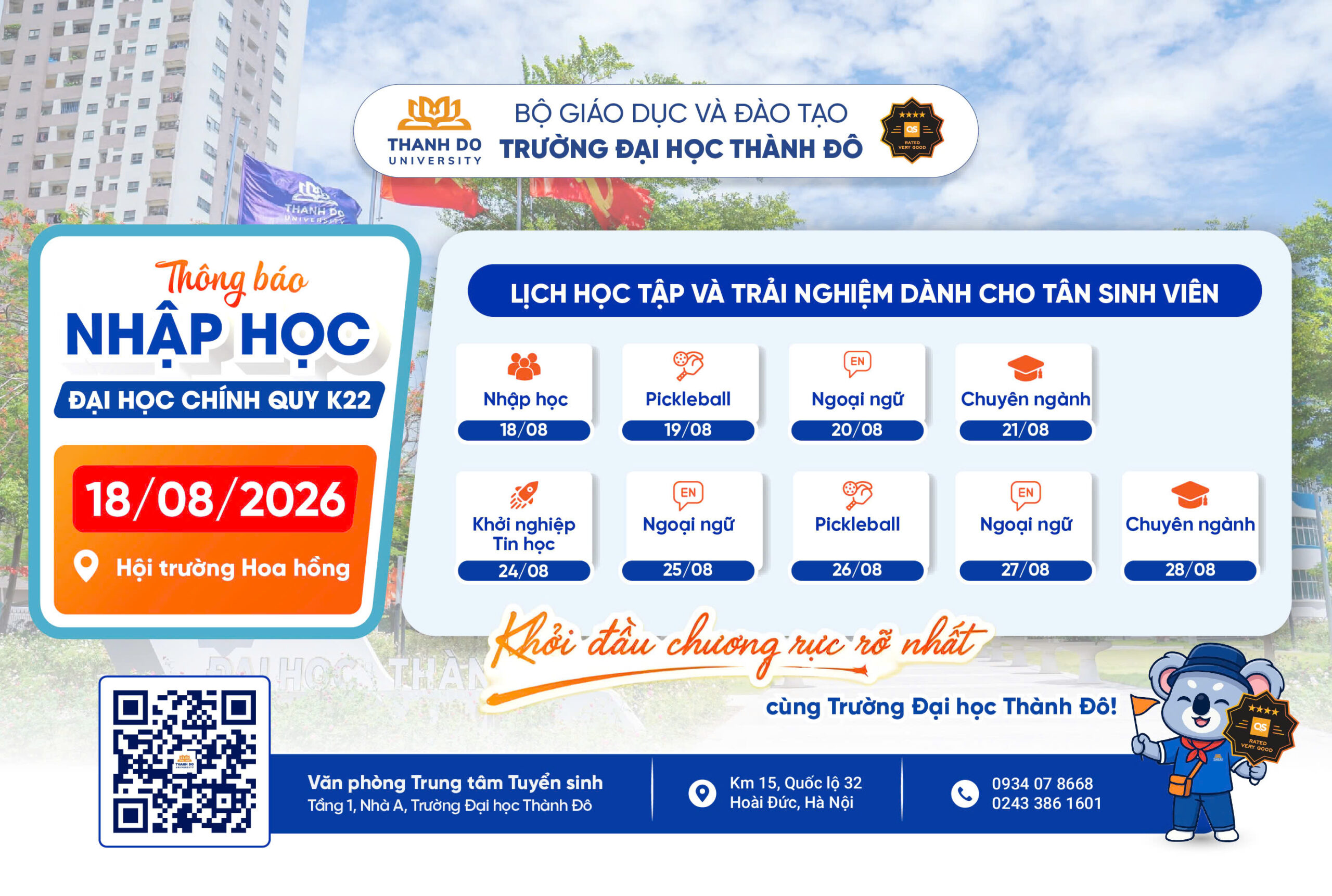 Khởi đầu chương rực rỡ nhất cùng Trường Đại học Thành Đô!